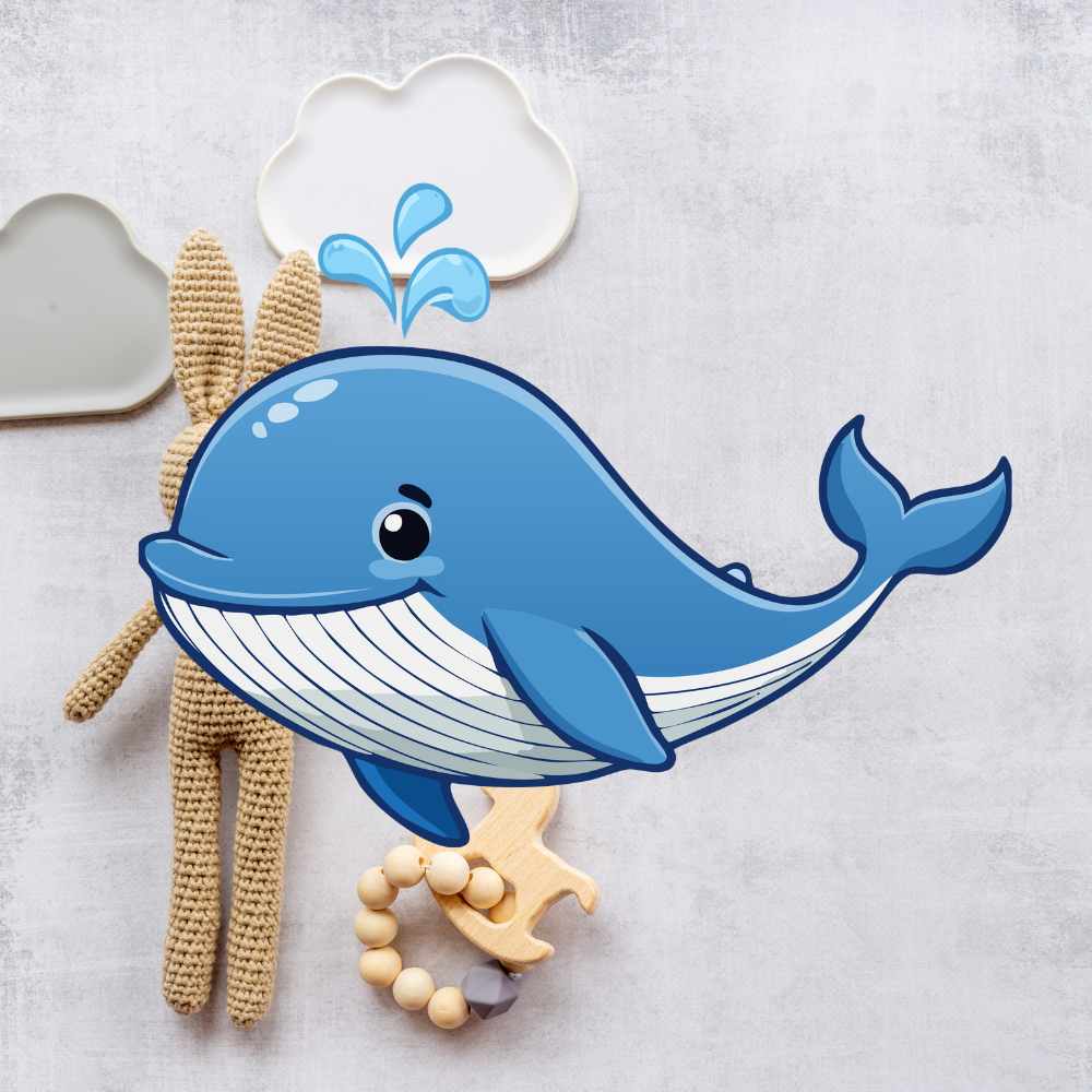 invitaciones de ballena para baby shower