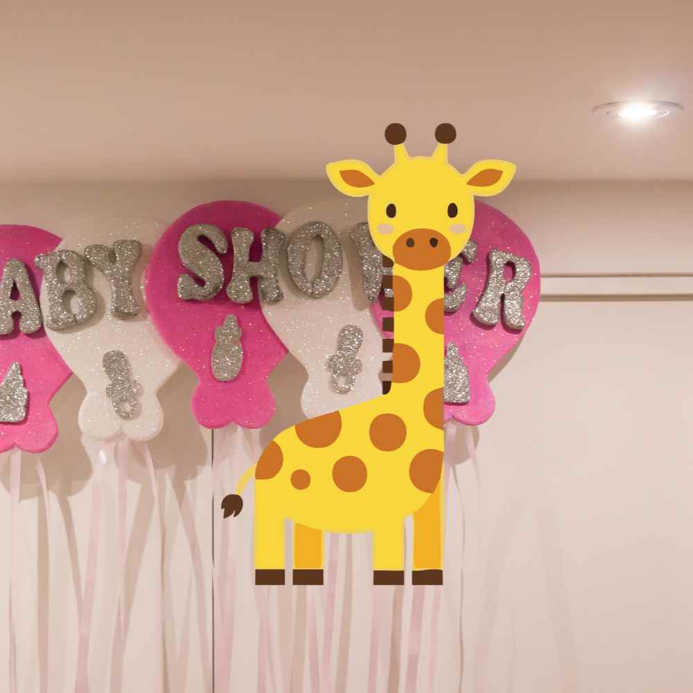 invitaciones de jirafa para baby shower